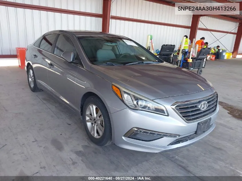 5NPE24AA3GH413266 2016 Hyundai Sonata Eco