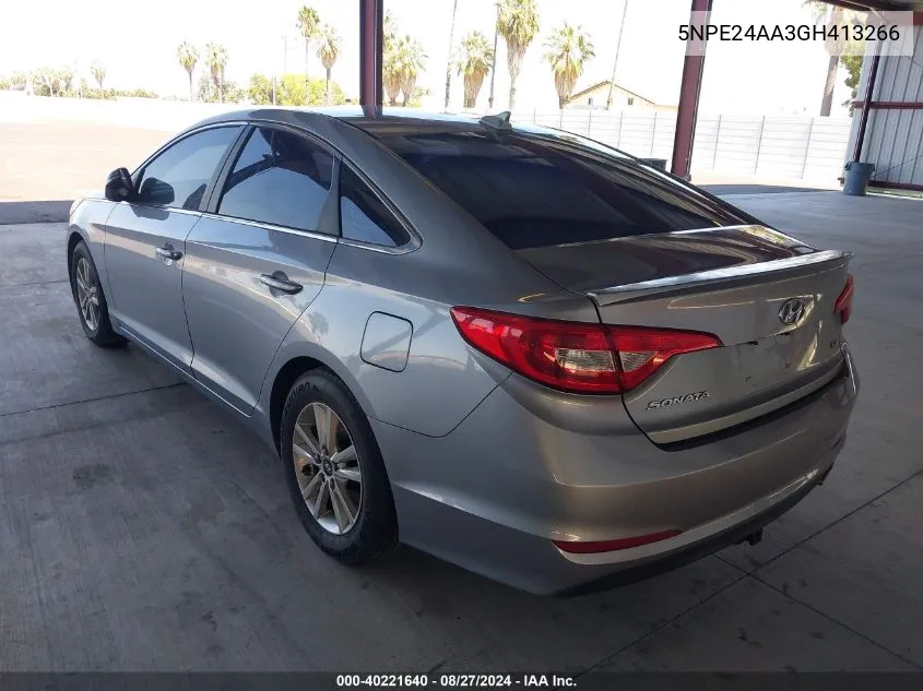 5NPE24AA3GH413266 2016 Hyundai Sonata Eco