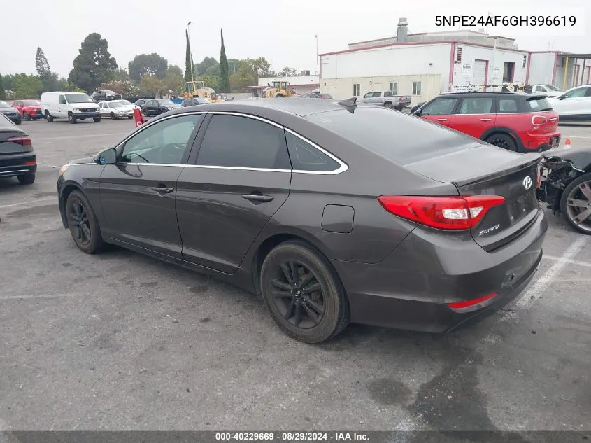 5NPE24AF6GH396619 2016 Hyundai Sonata