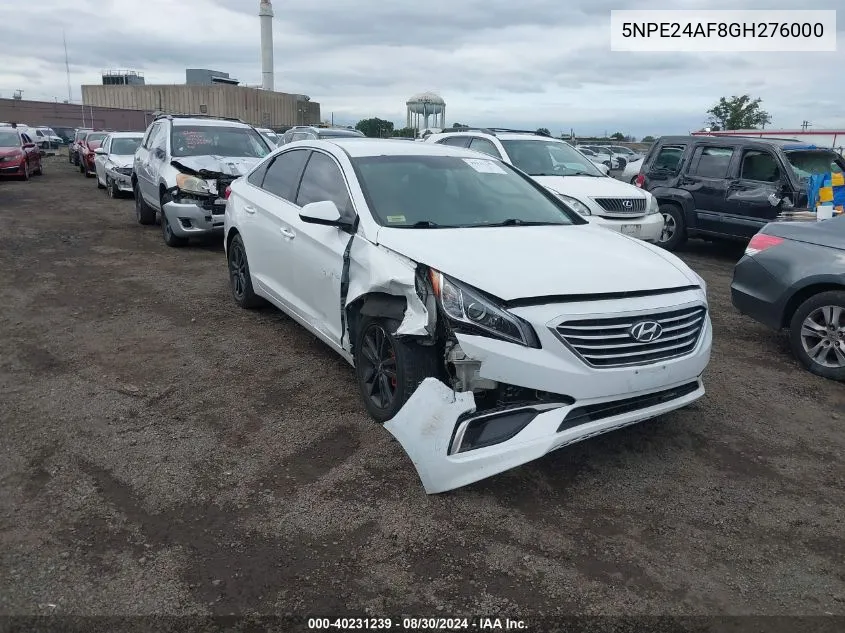 5NPE24AF8GH276000 2016 Hyundai Sonata Se