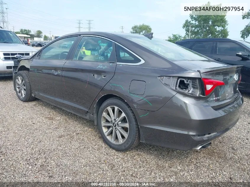 5NPE34AF0GH297954 2016 Hyundai Sonata Limited