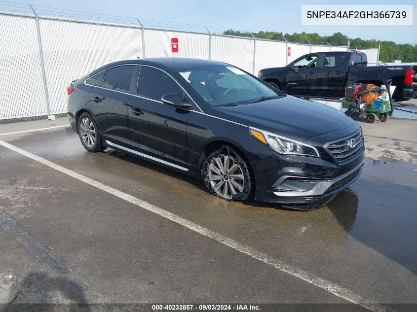 5NPE34AF2GH366739 2016 Hyundai Sonata Sport