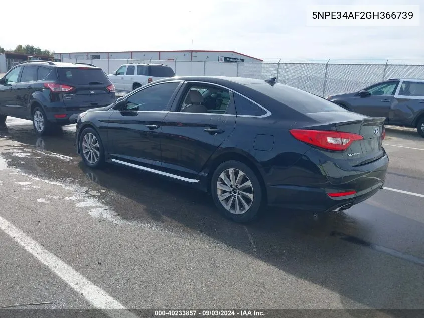 5NPE34AF2GH366739 2016 Hyundai Sonata Sport