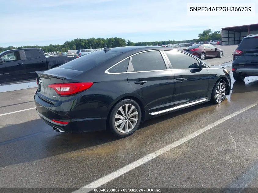 5NPE34AF2GH366739 2016 Hyundai Sonata Sport