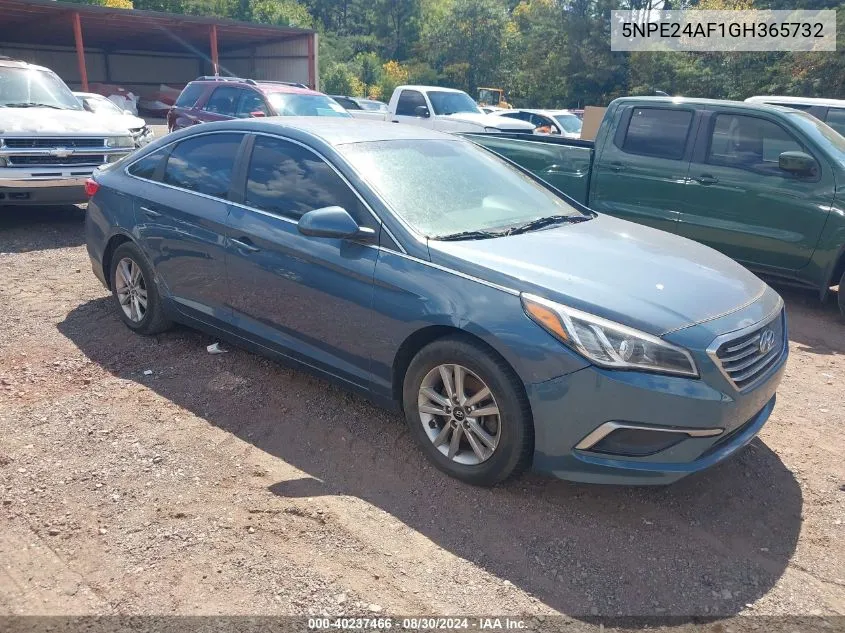 2016 Hyundai Sonata Se VIN: 5NPE24AF1GH365732 Lot: 40237466