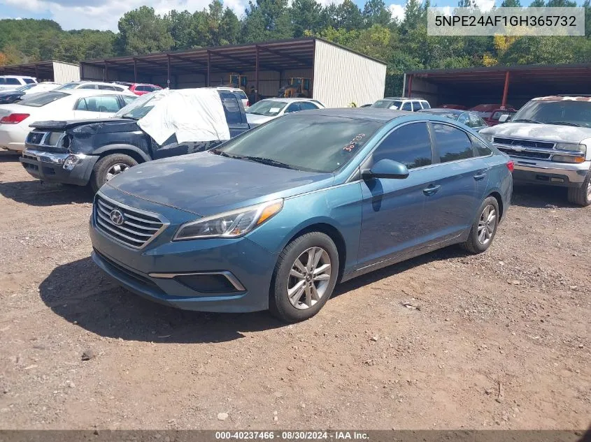 2016 Hyundai Sonata Se VIN: 5NPE24AF1GH365732 Lot: 40237466