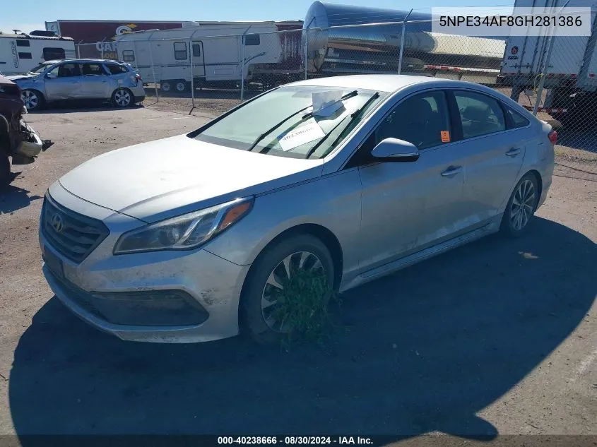 5NPE34AF8GH281386 2016 Hyundai Sonata Sport