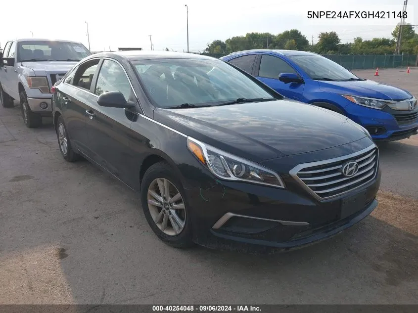 2016 Hyundai Sonata Se VIN: 5NPE24AFXGH421148 Lot: 40254048