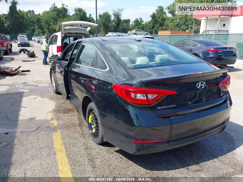 2016 Hyundai Sonata Eco VIN: 5NPE24AA3GH430889 Lot: 40261892