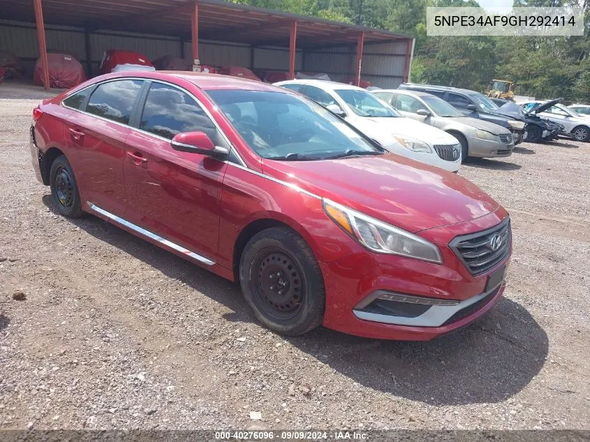 2016 Hyundai Sonata Sport VIN: 5NPE34AF9GH292414 Lot: 40276096