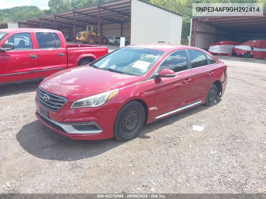 2016 Hyundai Sonata Sport VIN: 5NPE34AF9GH292414 Lot: 40276096