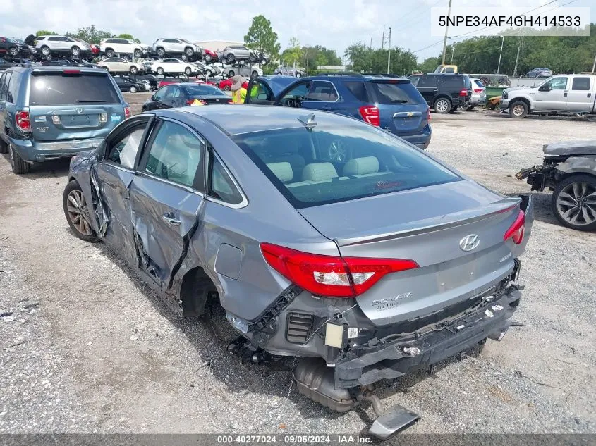 5NPE34AF4GH414533 2016 Hyundai Sonata Limited