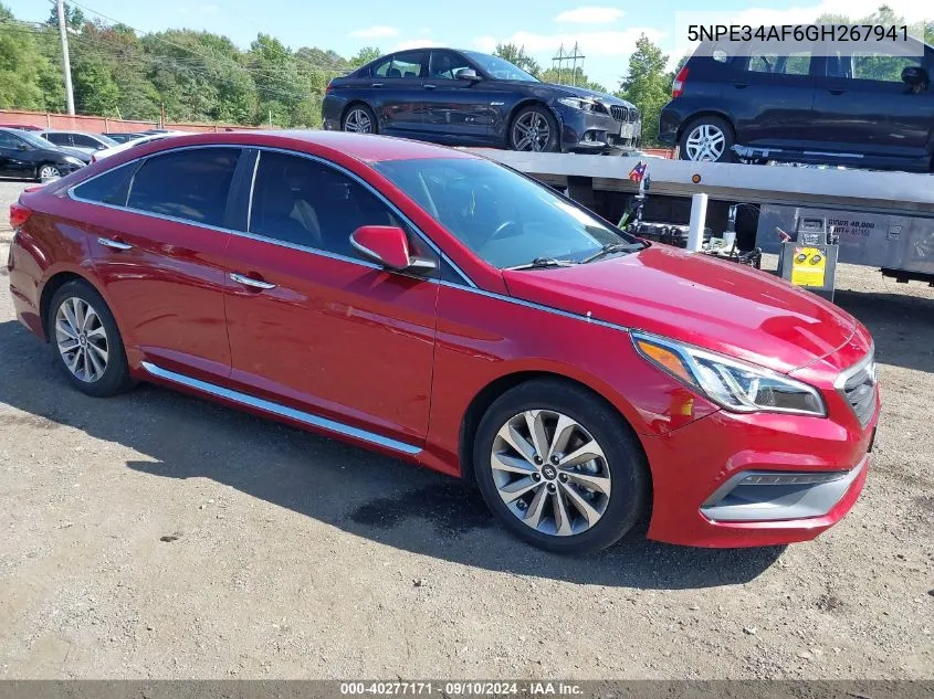 2016 Hyundai Sonata Sport VIN: 5NPE34AF6GH267941 Lot: 40277171