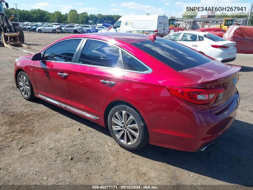 5NPE34AF6GH267941 2016 Hyundai Sonata Sport