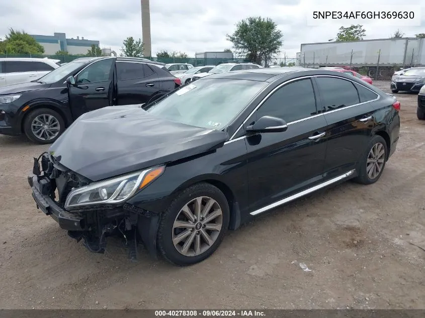 5NPE34AF6GH369630 2016 Hyundai Sonata Limited