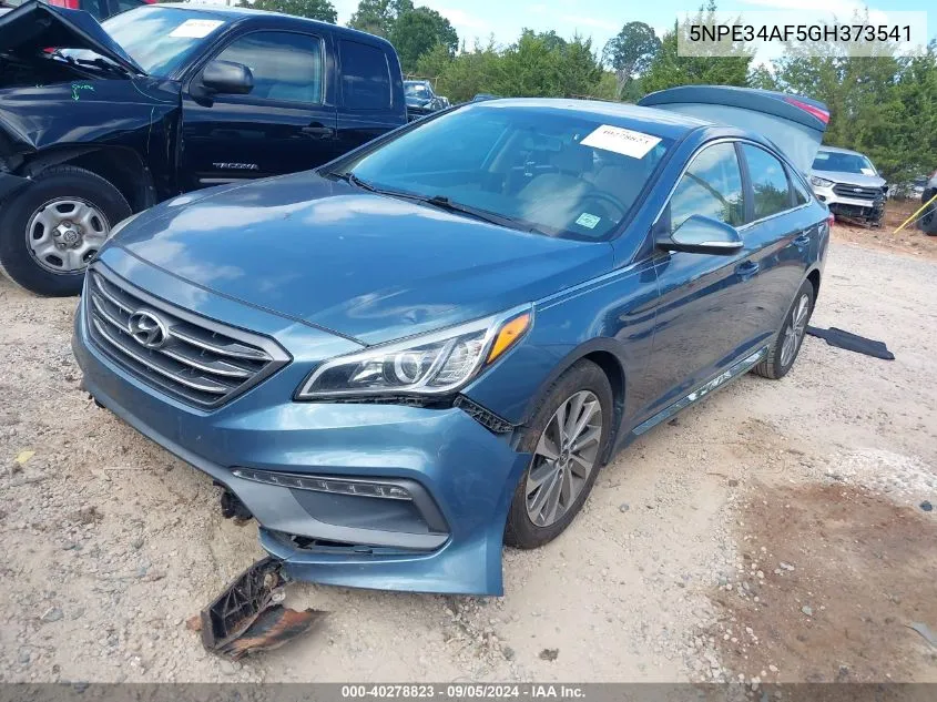 2016 Hyundai Sonata Sport VIN: 5NPE34AF5GH373541 Lot: 40278823