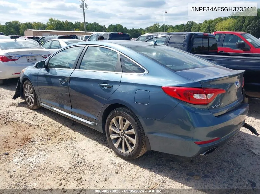 2016 Hyundai Sonata Sport VIN: 5NPE34AF5GH373541 Lot: 40278823