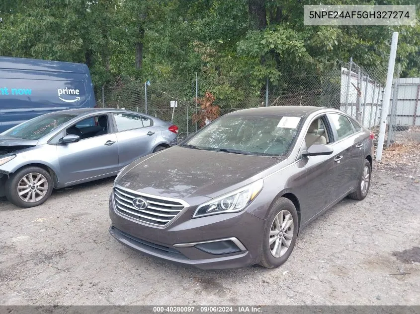 5NPE24AF5GH327274 2016 Hyundai Sonata Se