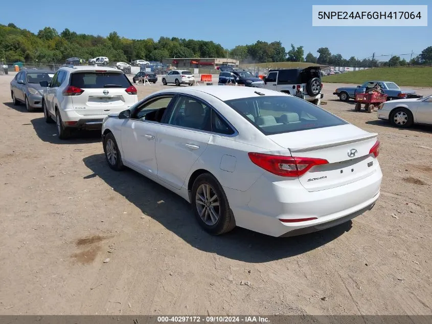 5NPE24AF6GH417064 2016 Hyundai Sonata