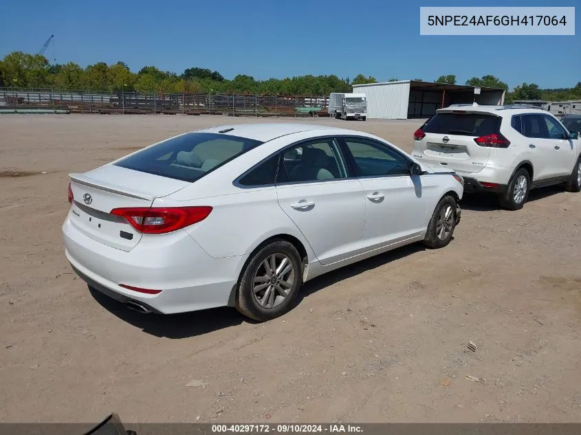 5NPE24AF6GH417064 2016 Hyundai Sonata