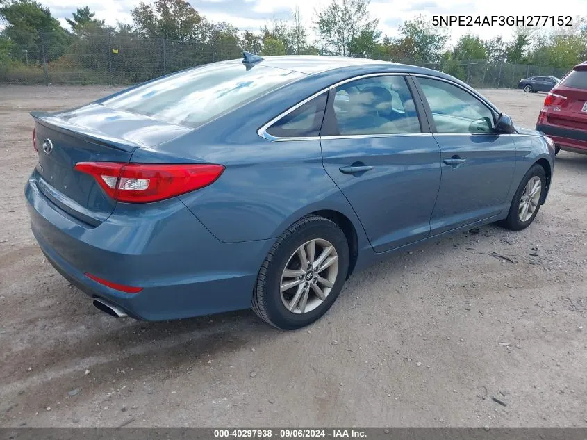 5NPE24AF3GH277152 2016 Hyundai Sonata Se