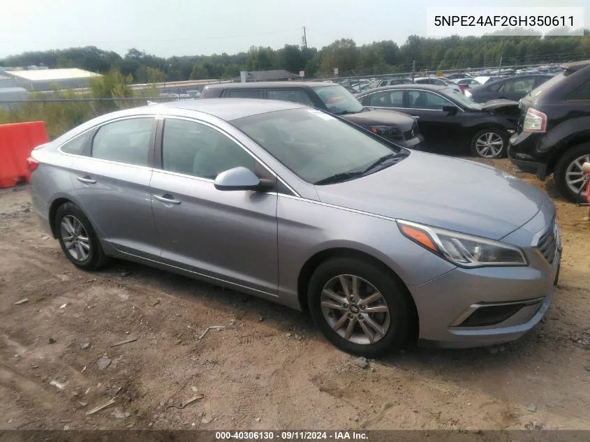 5NPE24AF2GH350611 2016 Hyundai Sonata Se