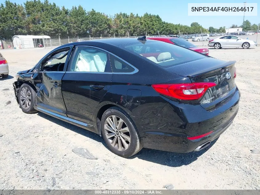 2016 Hyundai Sonata Sport VIN: 5NPE34AF4GH264617 Lot: 40312335