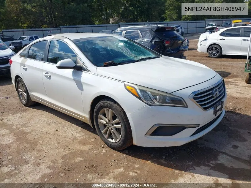 5NPE24AF8GH408947 2016 Hyundai Sonata Se