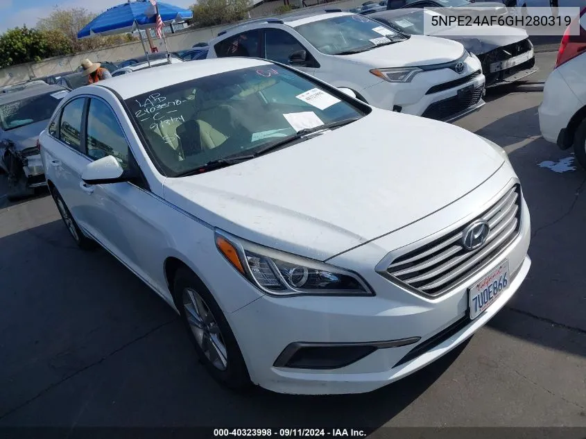 5NPE24AF6GH280319 2016 Hyundai Sonata Se