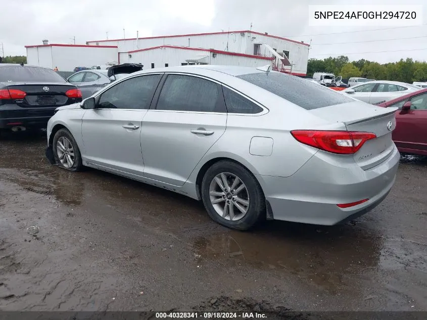 5NPE24AF0GH294720 2016 Hyundai Sonata Se