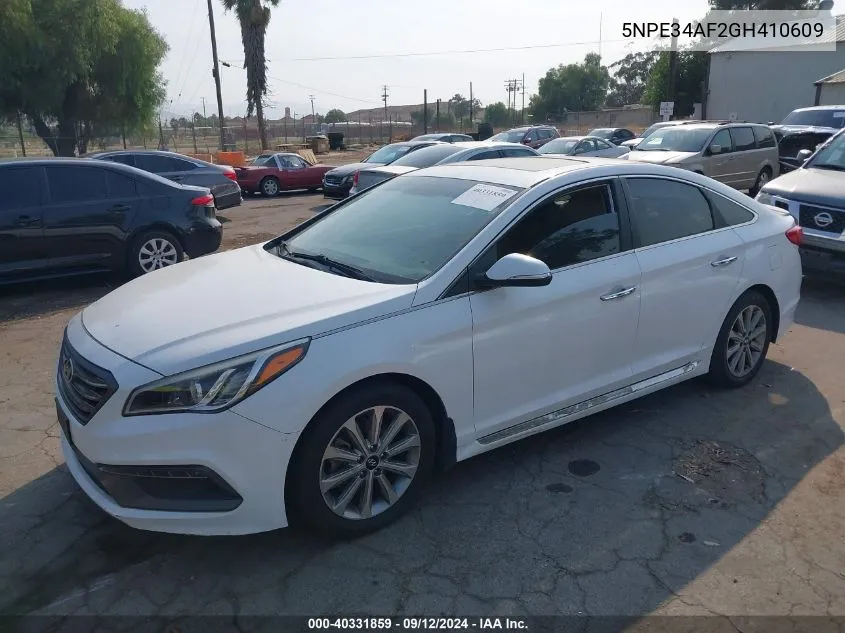 5NPE34AF2GH410609 2016 Hyundai Sonata Limited