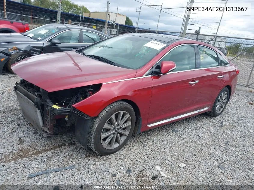 5NPE34AF2GH313667 2016 Hyundai Sonata Limited