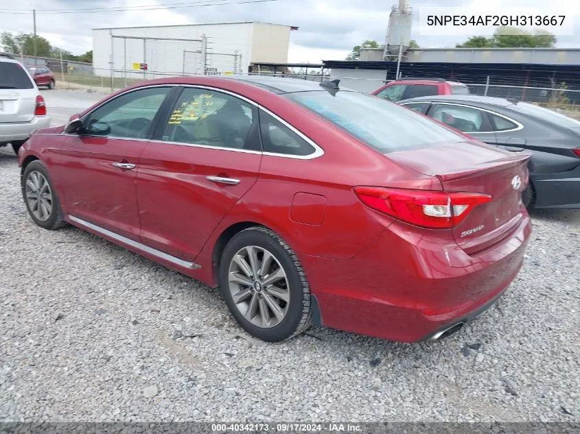 5NPE34AF2GH313667 2016 Hyundai Sonata Limited