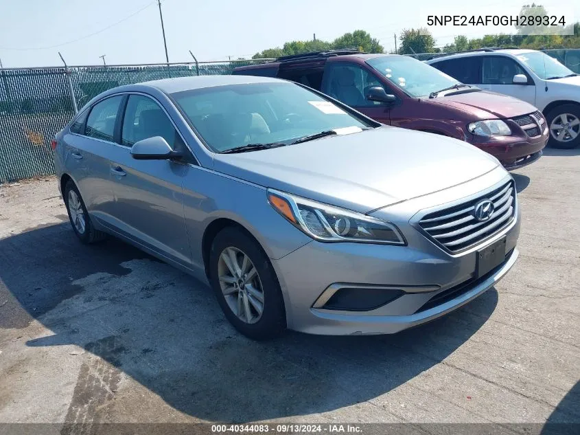 2016 Hyundai Sonata Se VIN: 5NPE24AF0GH289324 Lot: 40344083