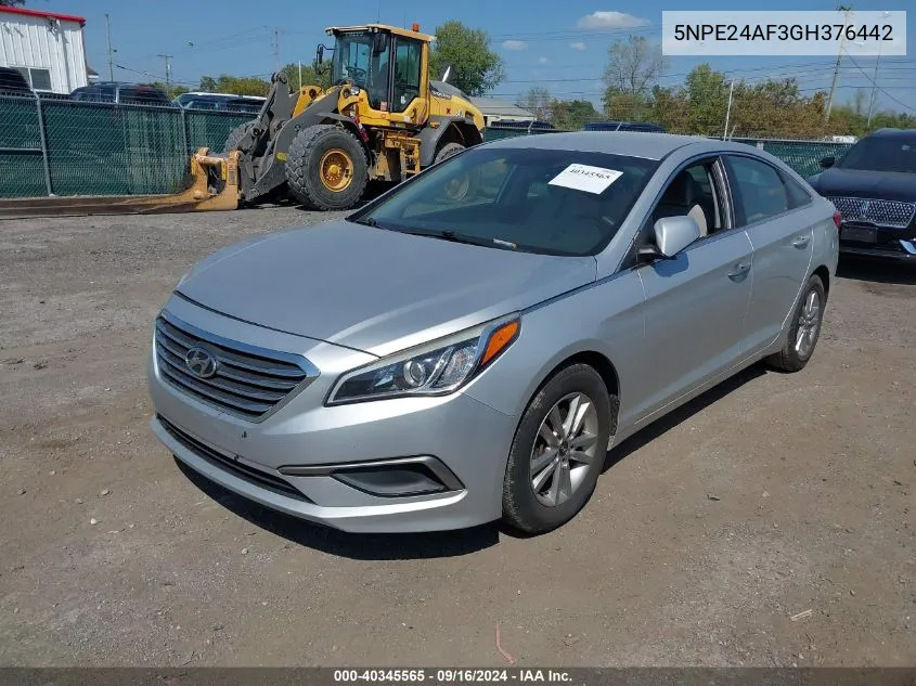 5NPE24AF3GH376442 2016 Hyundai Sonata Se