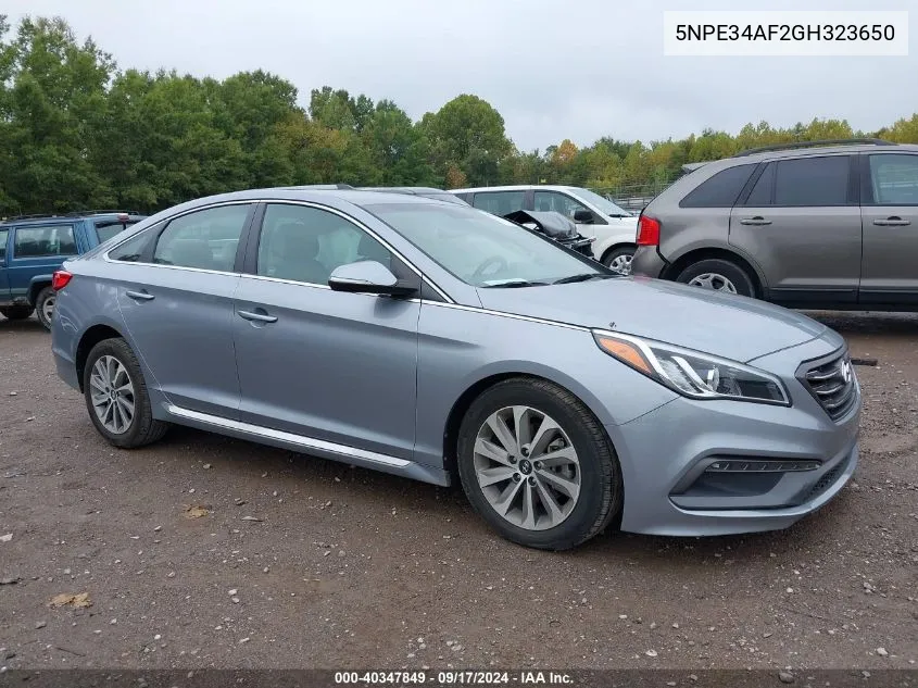 5NPE34AF2GH323650 2016 Hyundai Sonata Sport