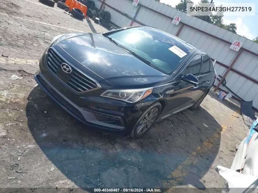 2016 Hyundai Sonata Limited VIN: 5NPE34AF3GH277519 Lot: 40348467