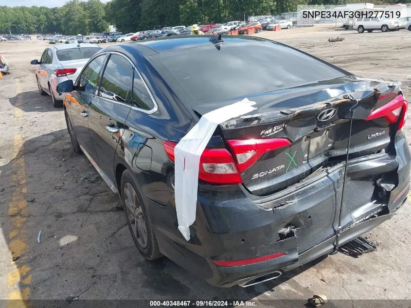 5NPE34AF3GH277519 2016 Hyundai Sonata Limited