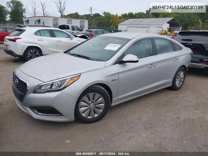 2016 Hyundai Sonata Hybrid Se VIN: KMHE24L15GA030199 Lot: 40358917