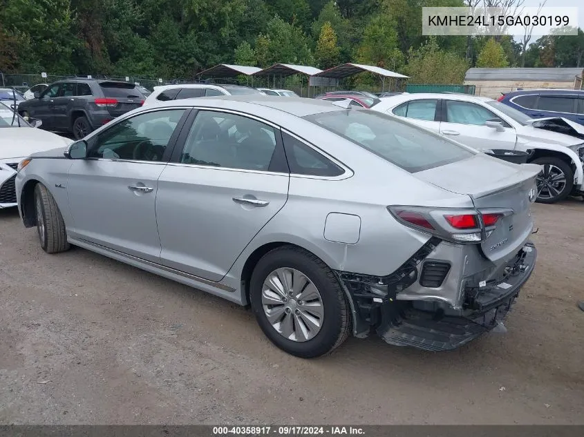 2016 Hyundai Sonata Hybrid Se VIN: KMHE24L15GA030199 Lot: 40358917