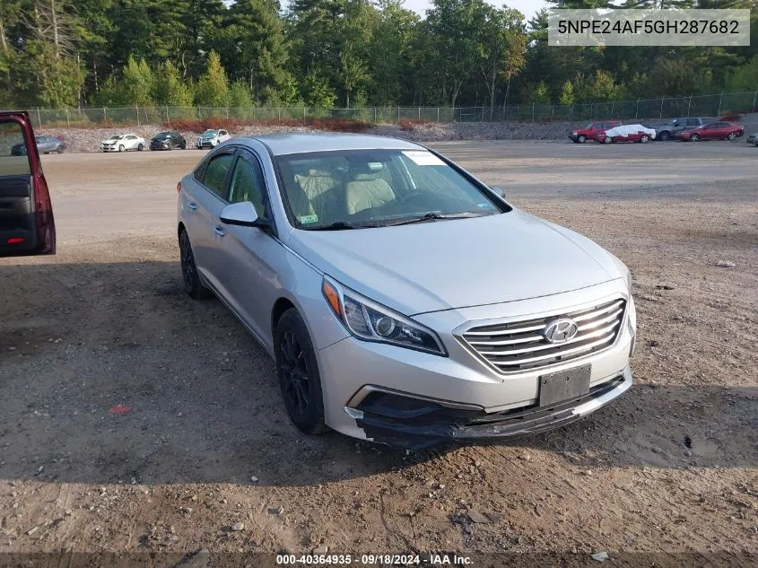 2016 Hyundai Sonata Se VIN: 5NPE24AF5GH287682 Lot: 40364935