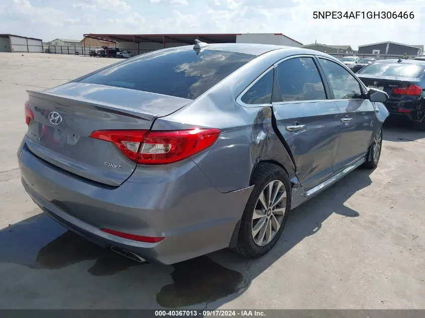 2016 Hyundai Sonata Sport VIN: 5NPE34AF1GH306466 Lot: 40367013