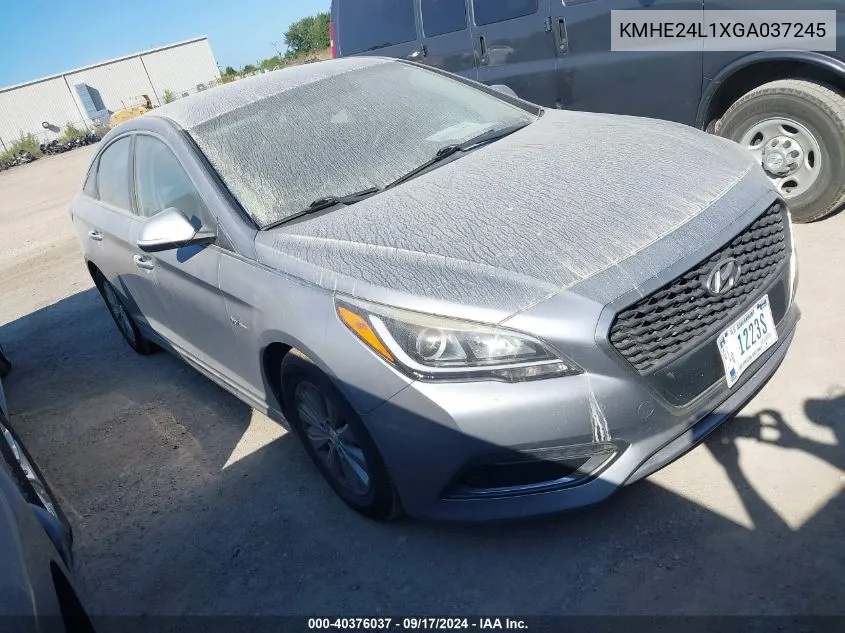 2016 Hyundai Sonata Hybrid Se VIN: KMHE24L1XGA037245 Lot: 40376037