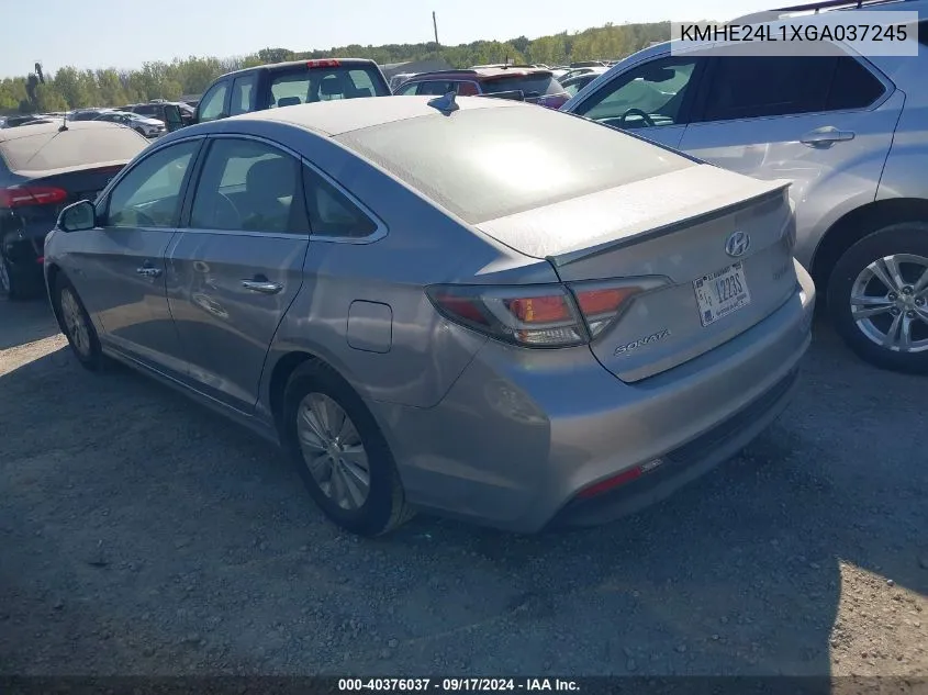 KMHE24L1XGA037245 2016 Hyundai Sonata Hybrid Se