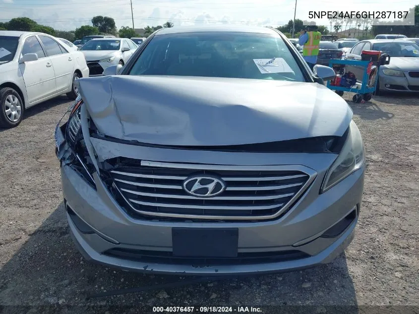 5NPE24AF6GH287187 2016 Hyundai Sonata Se