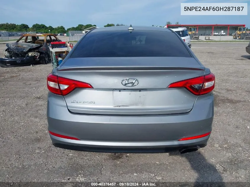 5NPE24AF6GH287187 2016 Hyundai Sonata Se