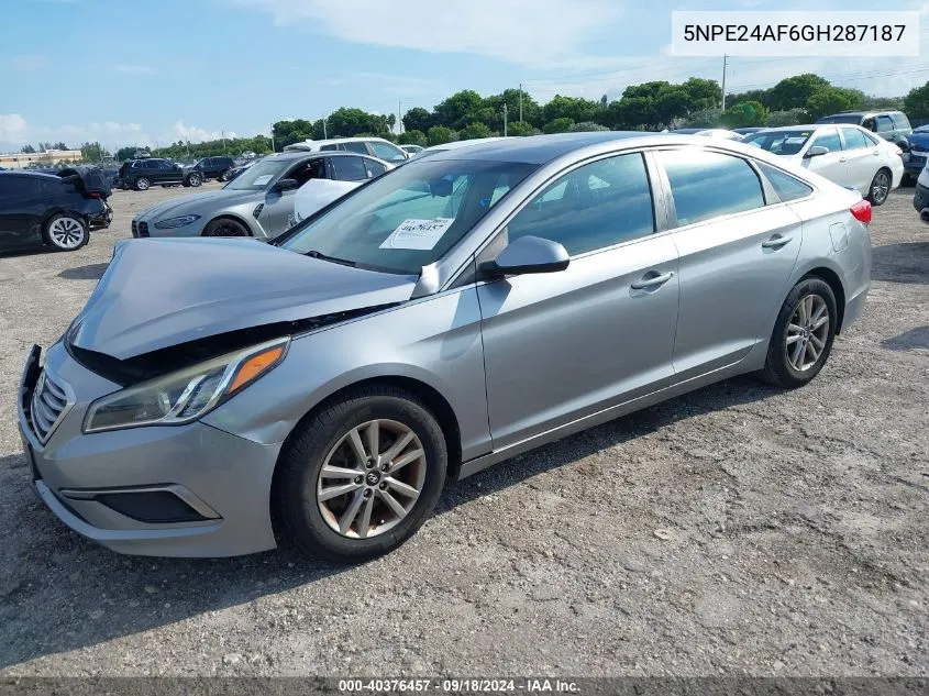 5NPE24AF6GH287187 2016 Hyundai Sonata Se