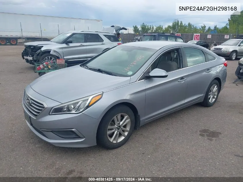 5NPE24AF2GH298168 2016 Hyundai Sonata Se