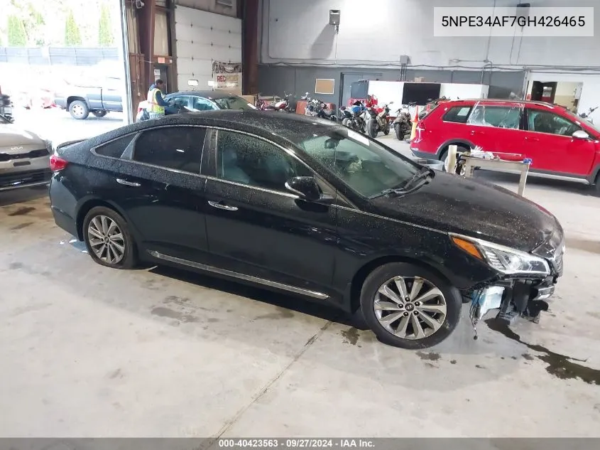 2016 Hyundai Sonata Sport VIN: 5NPE34AF7GH426465 Lot: 40423563