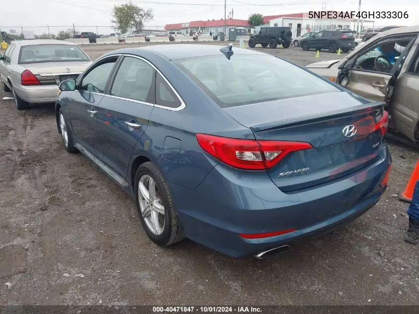 2016 Hyundai Sonata Sport VIN: 5NPE34AF4GH333306 Lot: 40471847